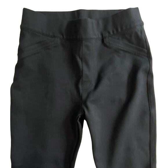 Spanx Black Pull On Ponte Pants Leggings Split Hem Size S - Picture 4 of 9